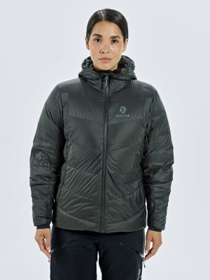 Black Women's Black Yak Burnag Hooded Down Jackets | FH4FP687