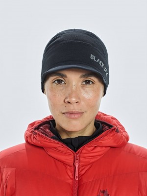 Black Women's Black Yak Chago Fleece Visor Caps | WT9VN038