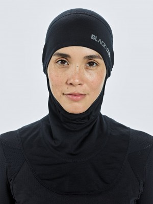 Black Women's Black Yak Gurla Merino Balaclava | HX0KC920