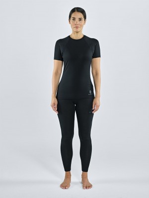 Black Women's Black Yak Gurla Merino Baselayer Tight | CZ9BQ386