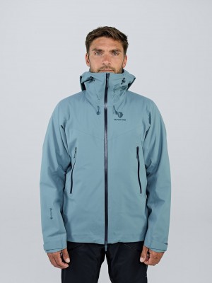 Blue Men's Black Yak Thulagi Gore-tex 3l Pro Shell Jackets | FP8GO810