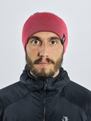 Pink Men's Black Yak Knit Headband | NV9ZB792