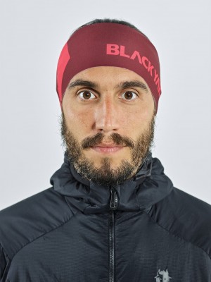 Red Men's Black Yak Logo Performance Light Headband | GV0XX305