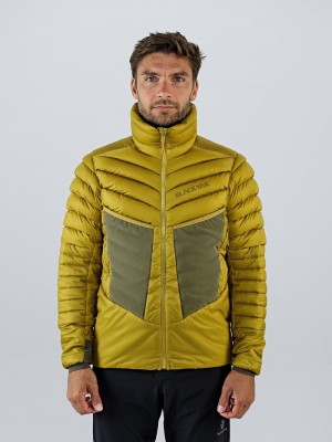 Yellow Men's Black Yak Bakosi G2 Hooded Hybrid Jackets | DK1RS722