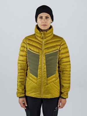 Yellow Women's Black Yak Bakosi G2 Hooded Hybrid Jackets | AT0JZ339