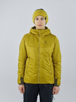 Yellow Women's Black Yak Latok Hooded Insulation Jackets | AI1LV246