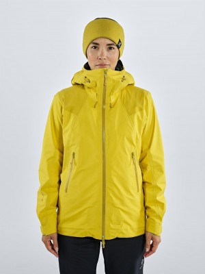 Yellow Women's Black Yak Risum Gore-tex 3l Active Shell Jackets | MO0YR429