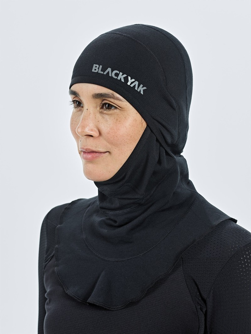 Black Men's Black Yak Chago Fleece Balaclava | LS1KW620