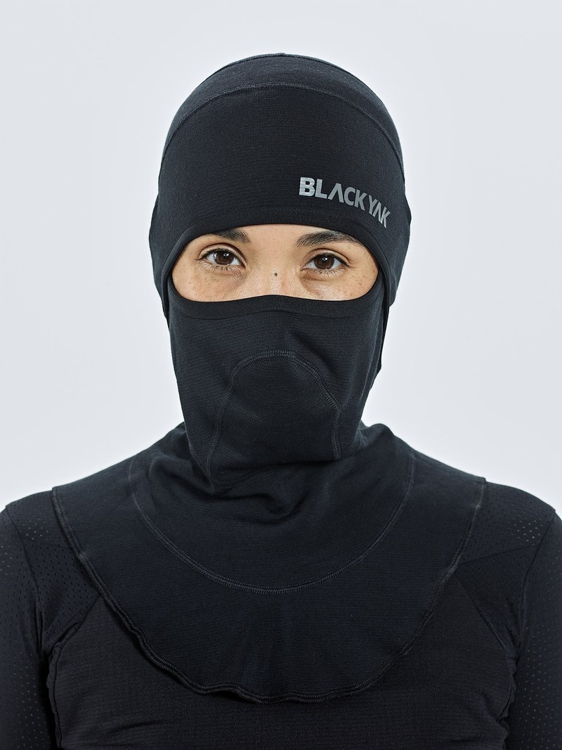 Black Men's Black Yak Chago Fleece Balaclava | LS1KW620