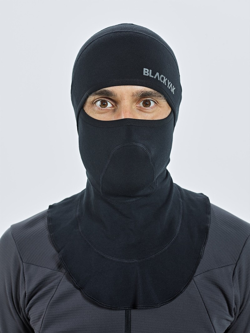 Black Men\'s Black Yak Chago Fleece Balaclava | LS1KW620