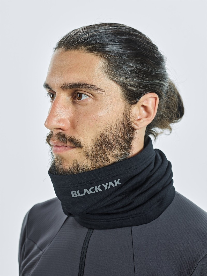 Black Men's Black Yak Chago Fleece Neck Warmer | MR2SH421