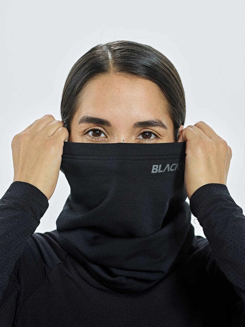 Black Men's Black Yak Chago Fleece Neck Warmer | MR2SH421