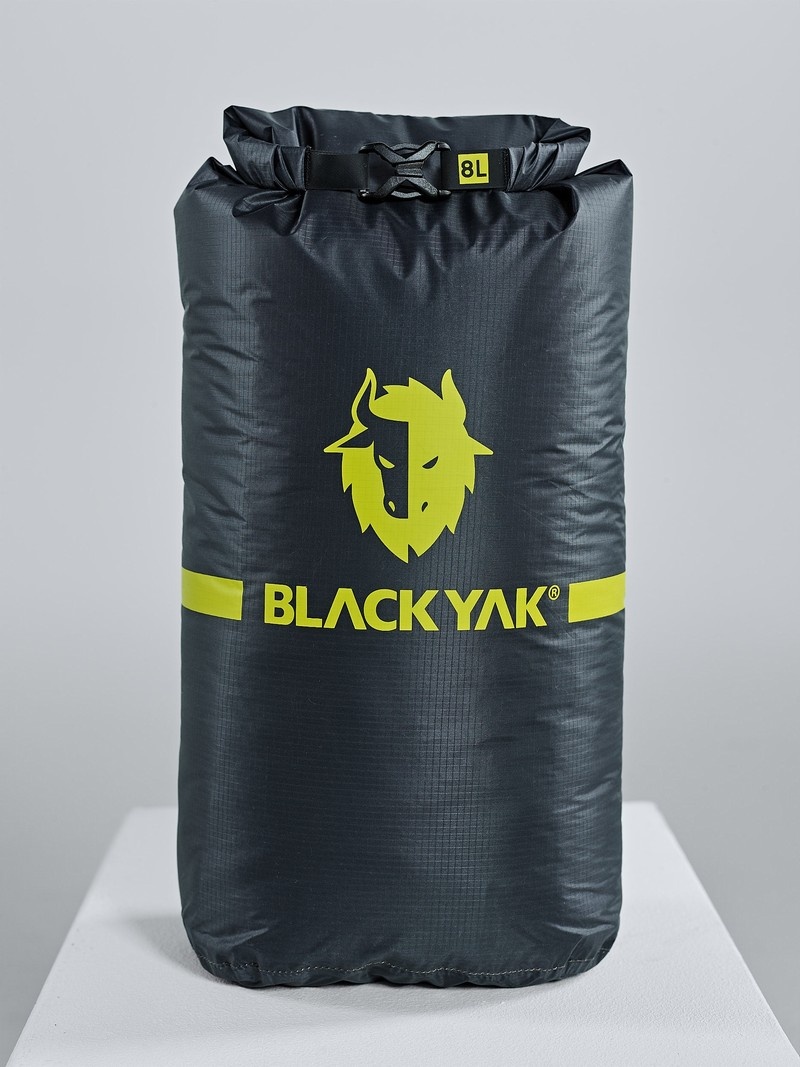 Black Men\'s Black Yak Logo 12l Dry Bags | FY0WV136