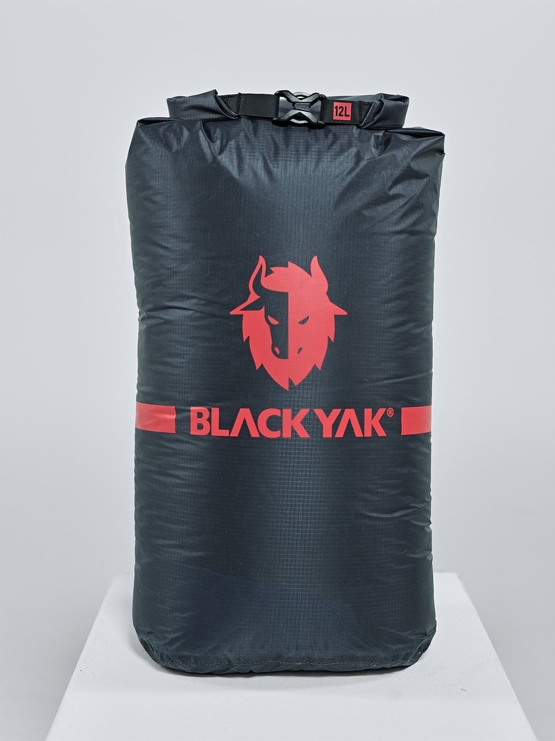 Black Men's Black Yak Logo 12l Dry Bags | MD0KK698