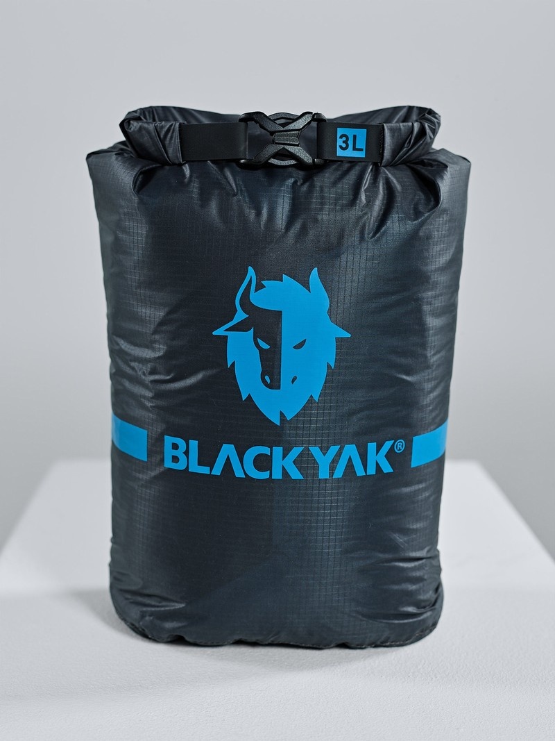 Black Men\'s Black Yak Logo 3l Dry Bags | FU6FI558