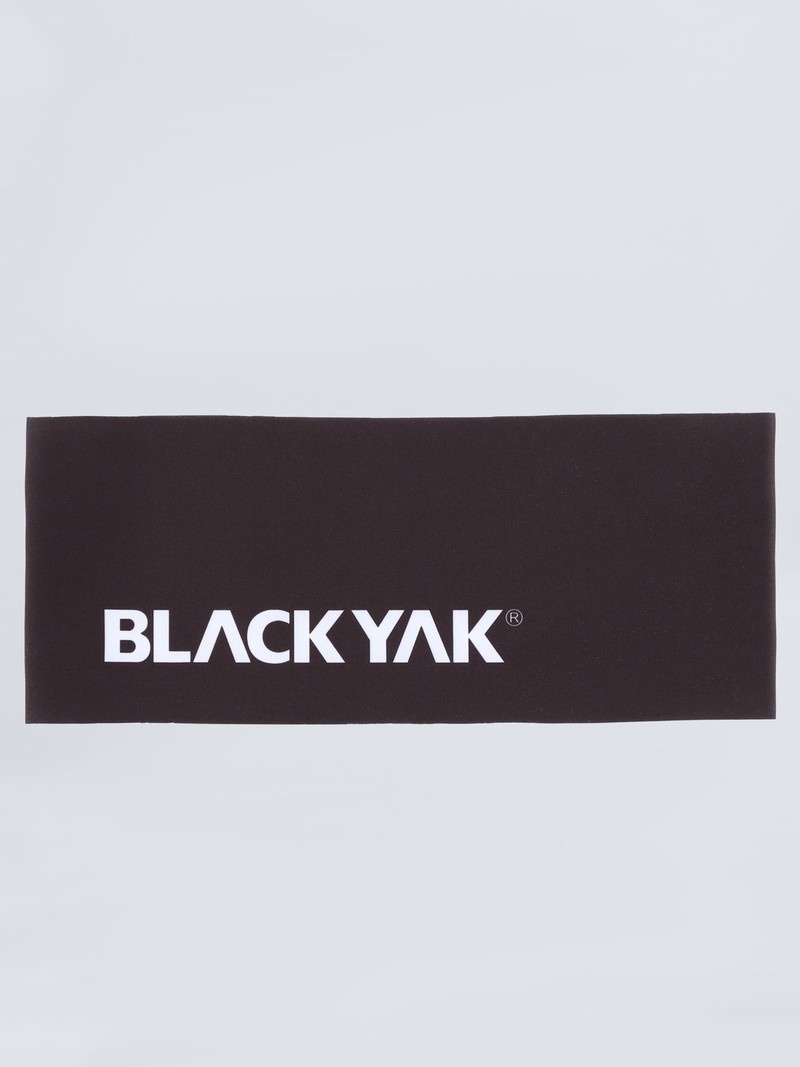 Black Men\'s Black Yak Logo Performance Light Headband | HV2UI497