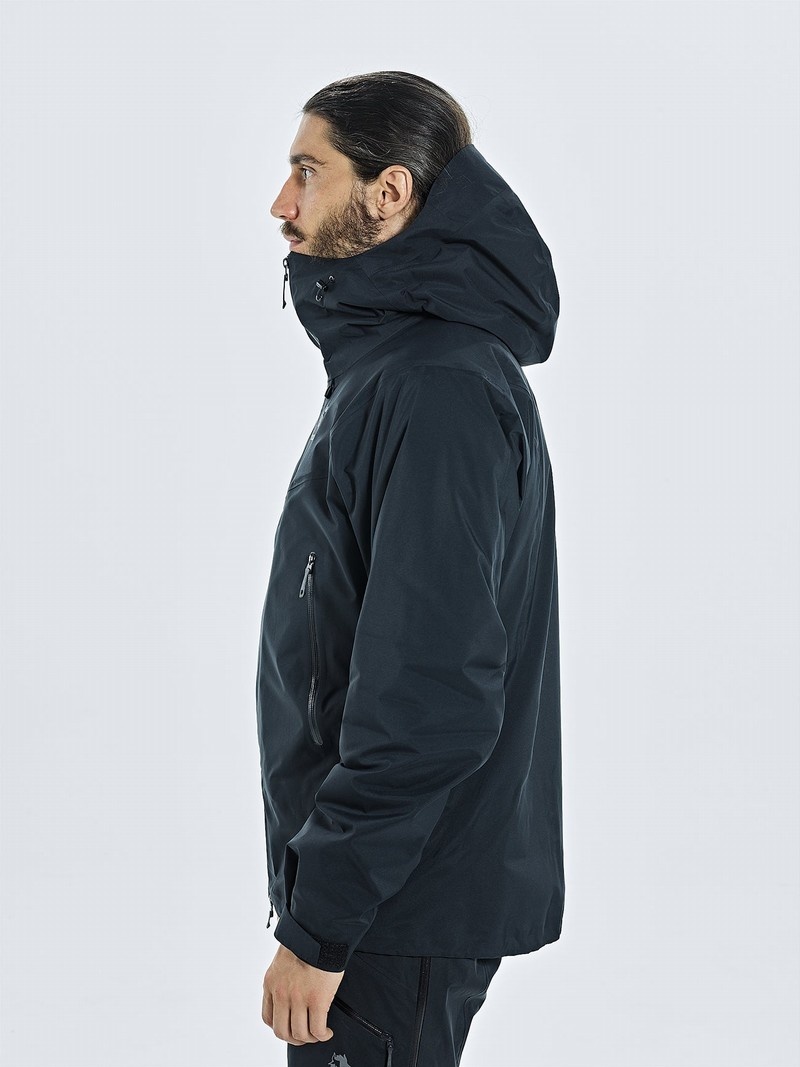 Black Men's Black Yak Thulagi Gore-tex 3l Pro Shell Jackets | KU2FK144