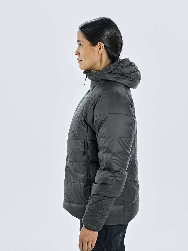 Black Women's Black Yak Burnag Hooded Down Jackets | FH4FP687