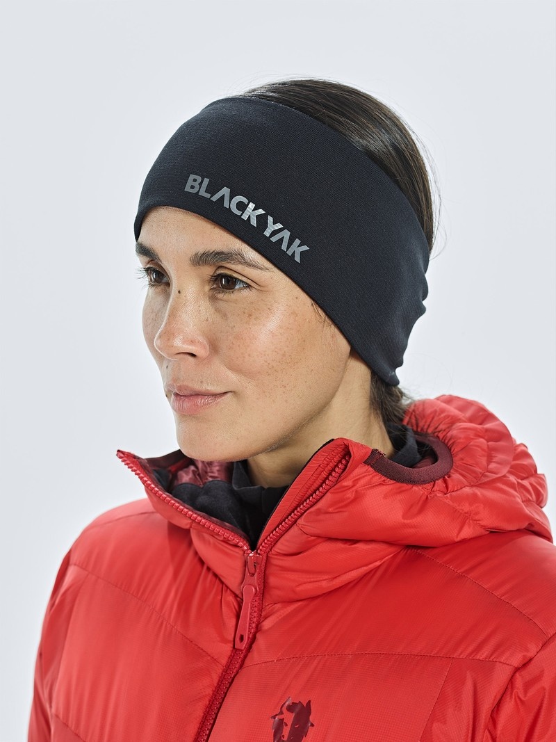 Black Women's Black Yak Chago Fleece Headband | LR3RY696