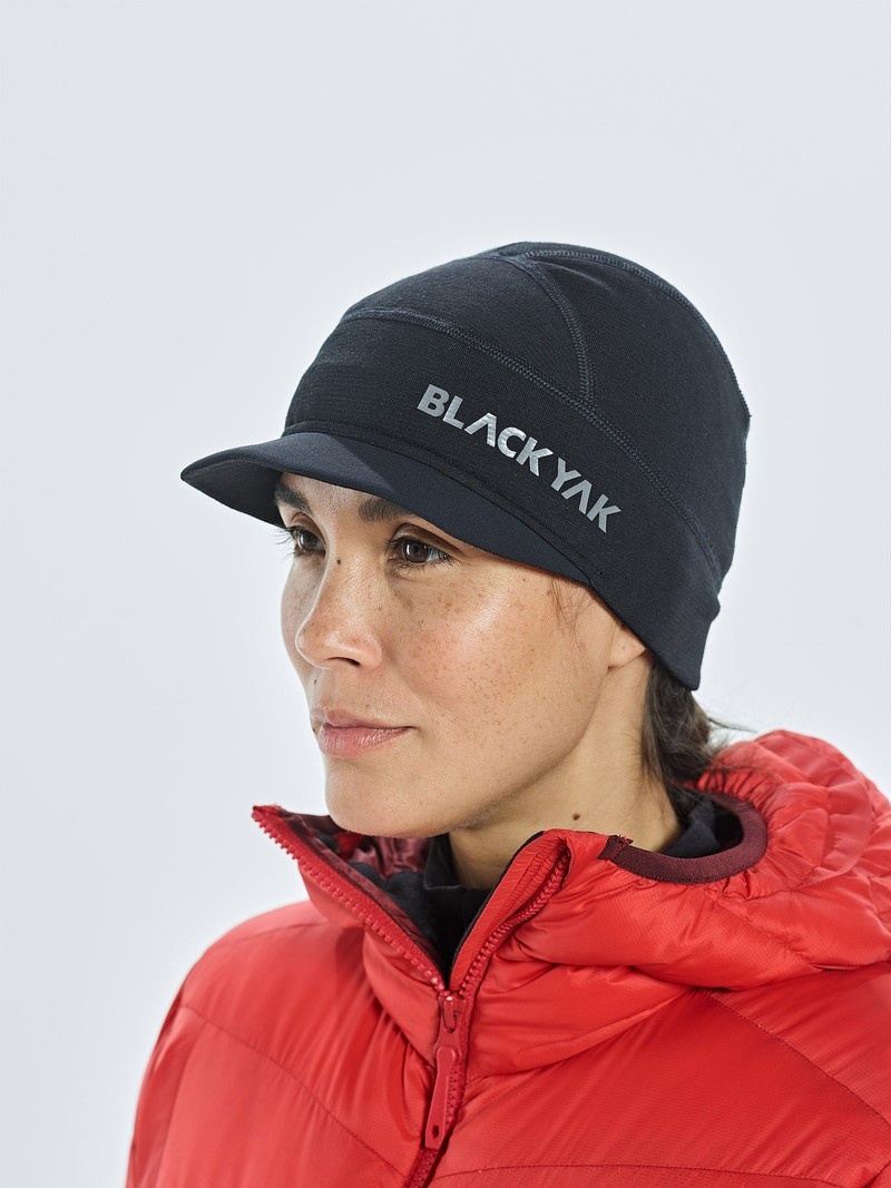 Black Women's Black Yak Chago Fleece Visor Caps | WT9VN038