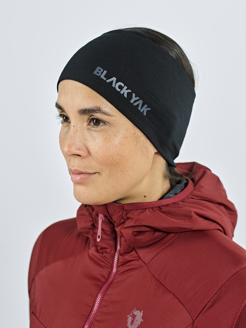 Black Women's Black Yak Gurla Merino Headband | FP7ZG952