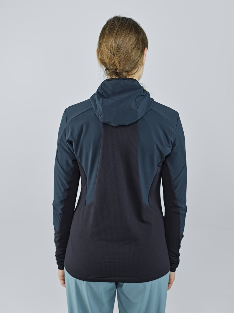 Black Women's Black Yak Karun Full Zip Performance Hoody Fleece | RG2EQ198