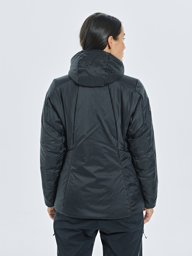 Black Women's Black Yak Latok Hooded Insulation Jackets | VV0YB224