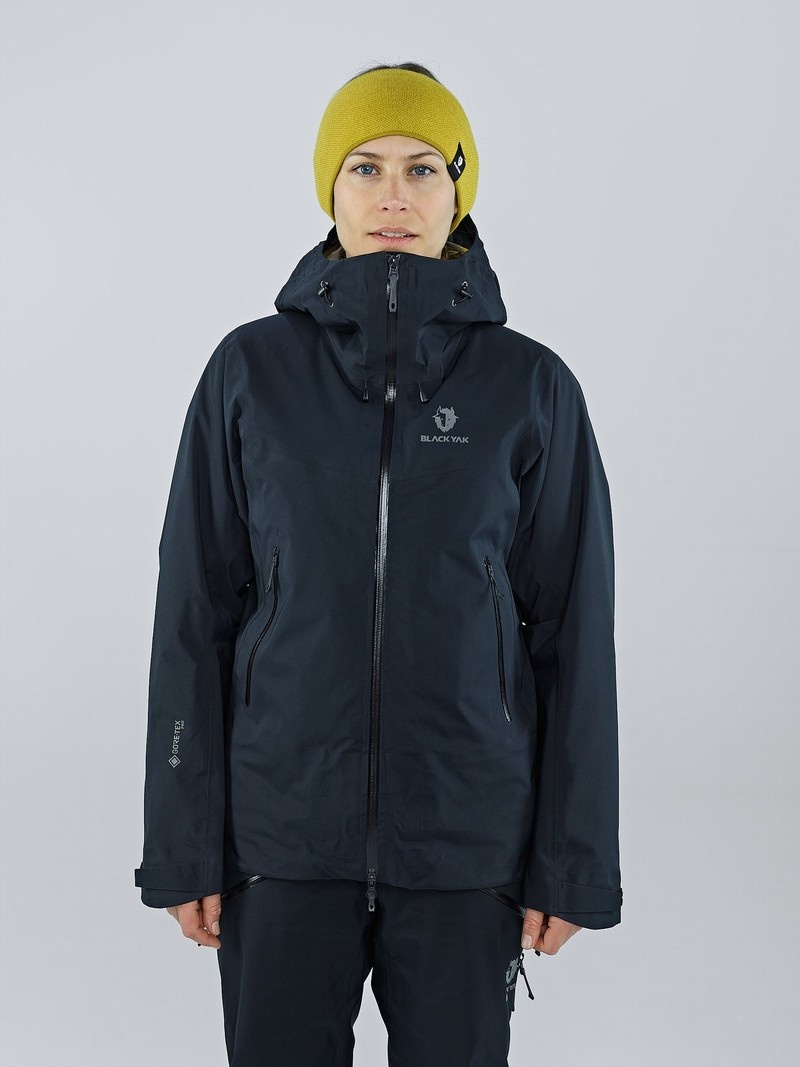 Black Women\'s Black Yak Thulagi Gore-tex 3l Pro Shell Jackets | PB9LJ260