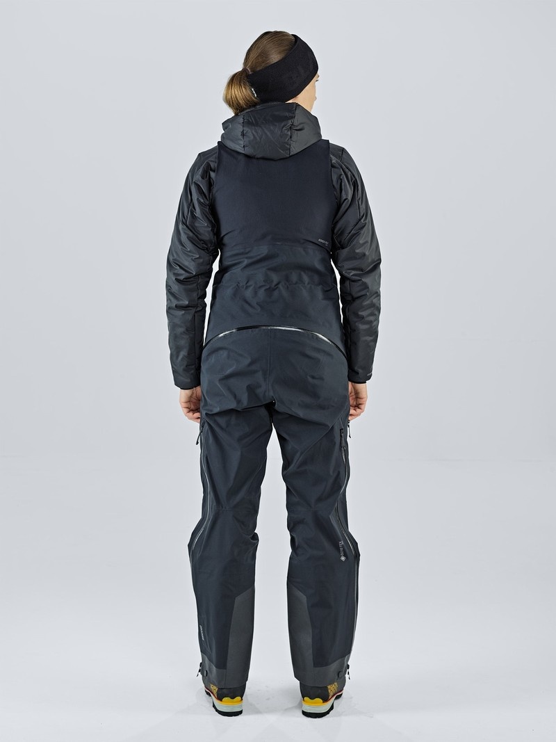 Black Women's Black Yak Thulagi Gore-tex 3l Pro Bib Shell Pants | AC4YE236