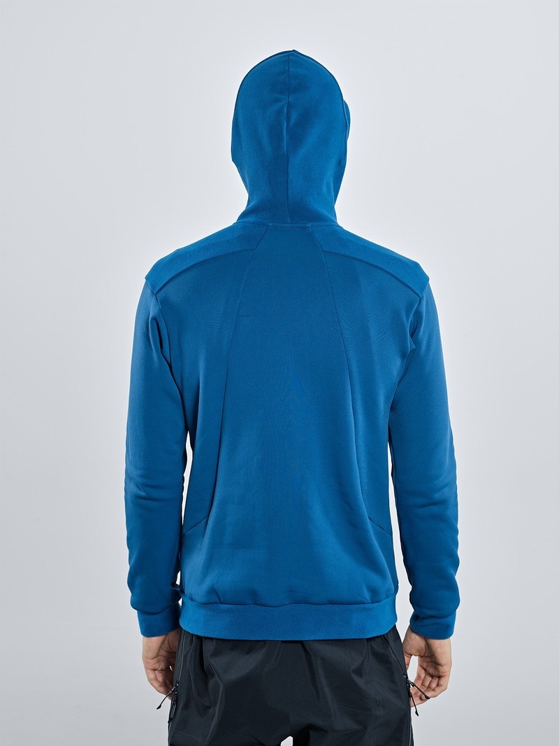 Blue Men's Black Yak Yakalo Full Zip Hoody Fleece | QU7AF695