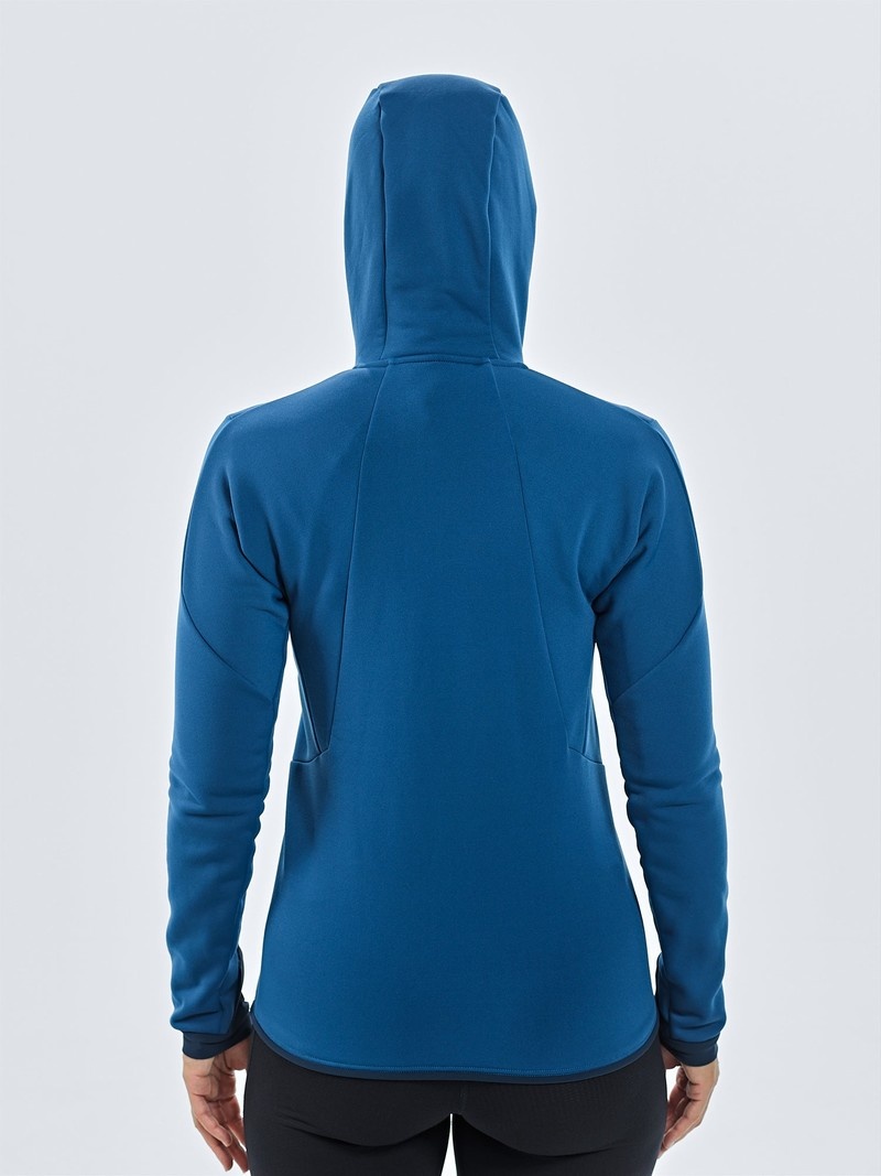 Blue Women's Black Yak Kuksay Full Zip Hoody Fleece | LG3AU695