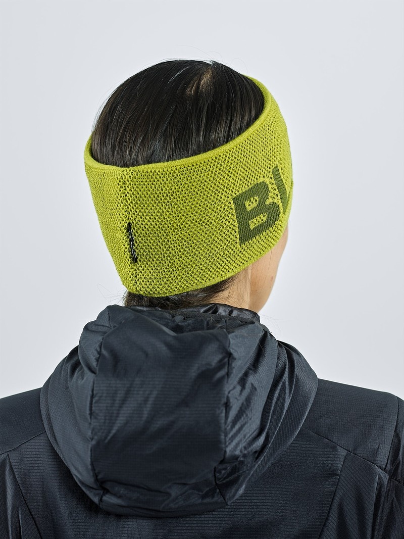 Green Women's Black Yak Logo Knit Headband | VE0DU160