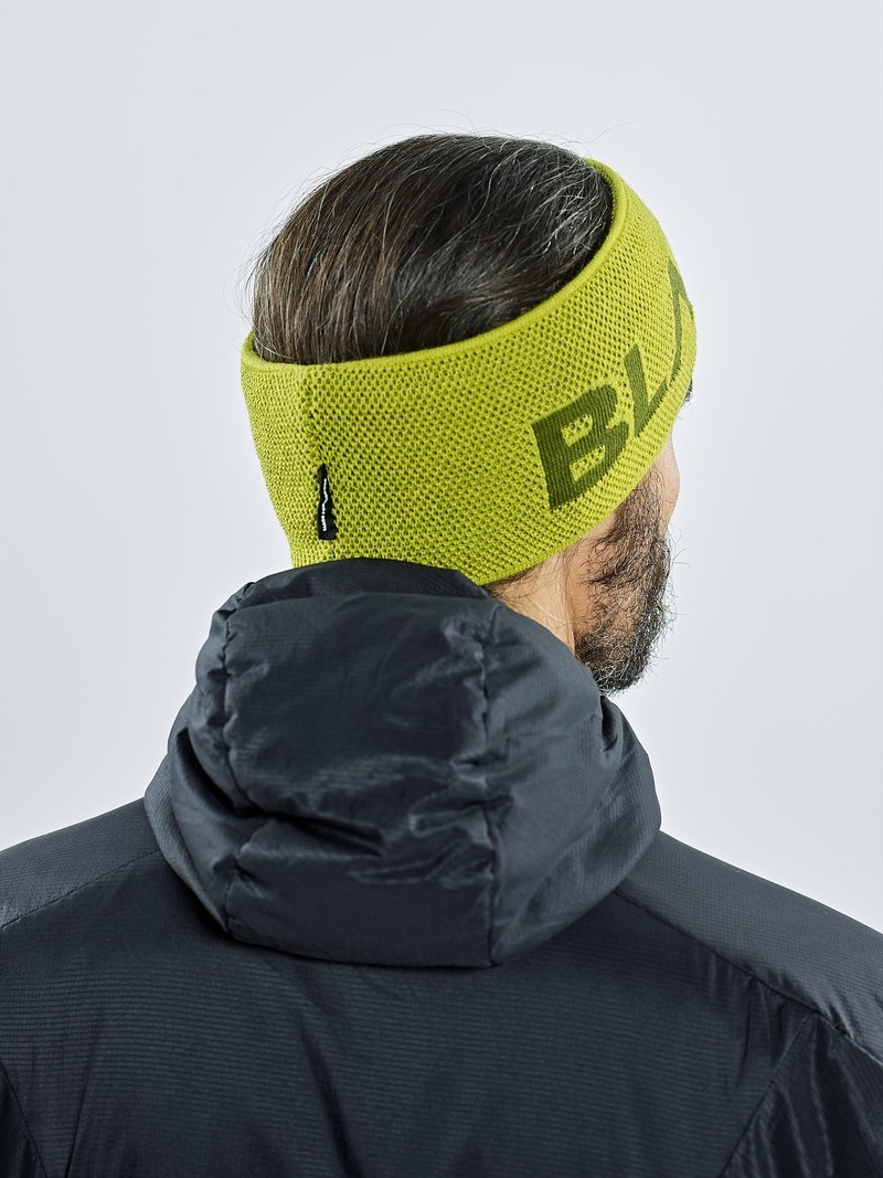 Olive Men's Black Yak Logo Knit Headband | CF3SS213