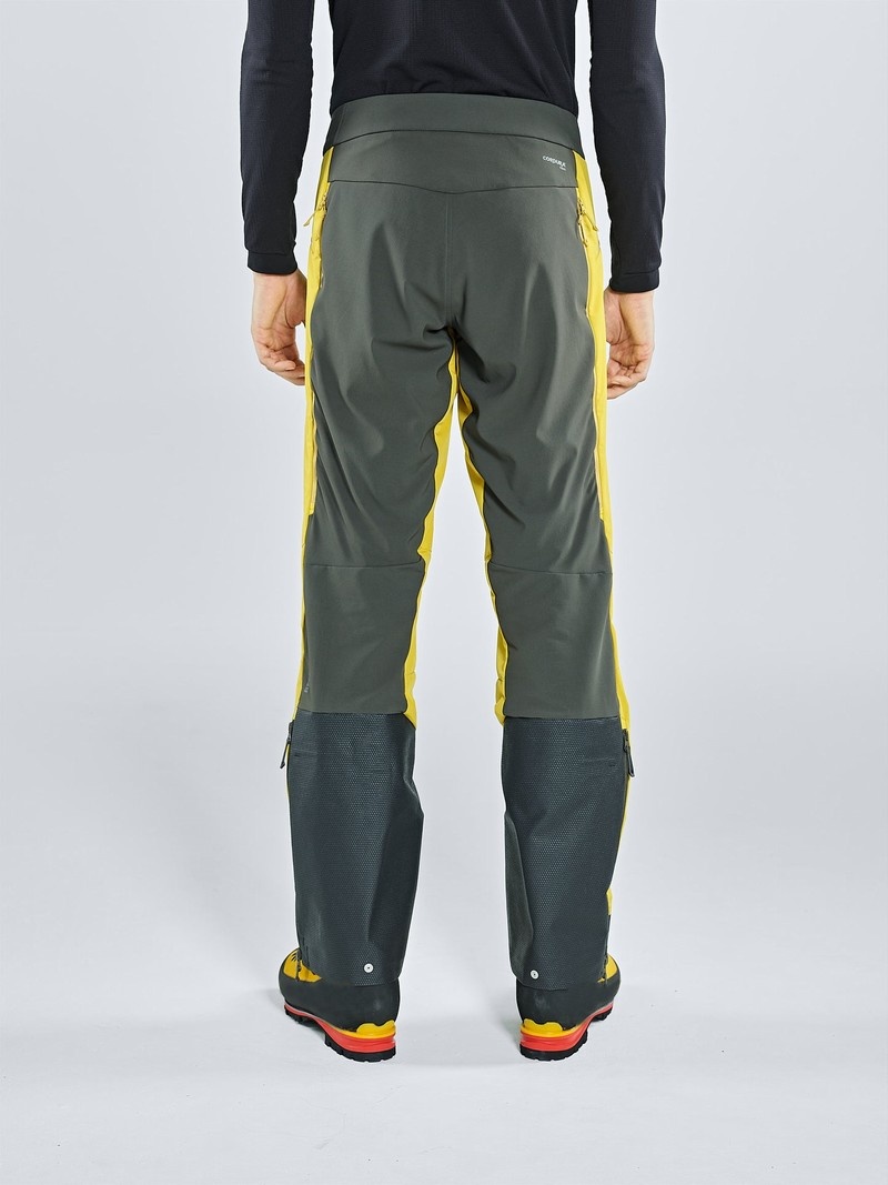 Olive Men's Black Yak Saltoro Hybrid Skitouring Pants | JY9KW202