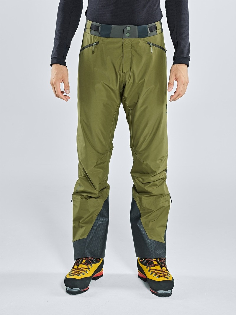 Olive Men's Black Yak Saltoro Hybrid Skitouring Pants | JY9KW202