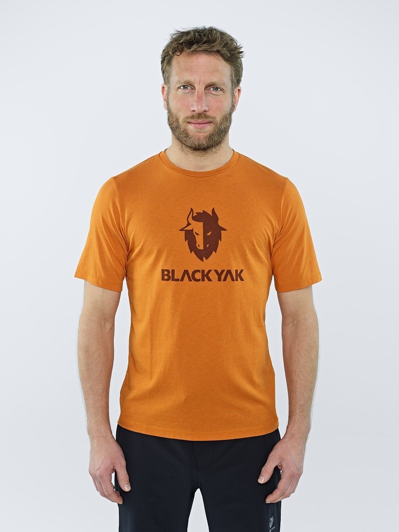 Orange Men\'s Black Yak Ramo Logo T Shirts | ZQ9UQ569