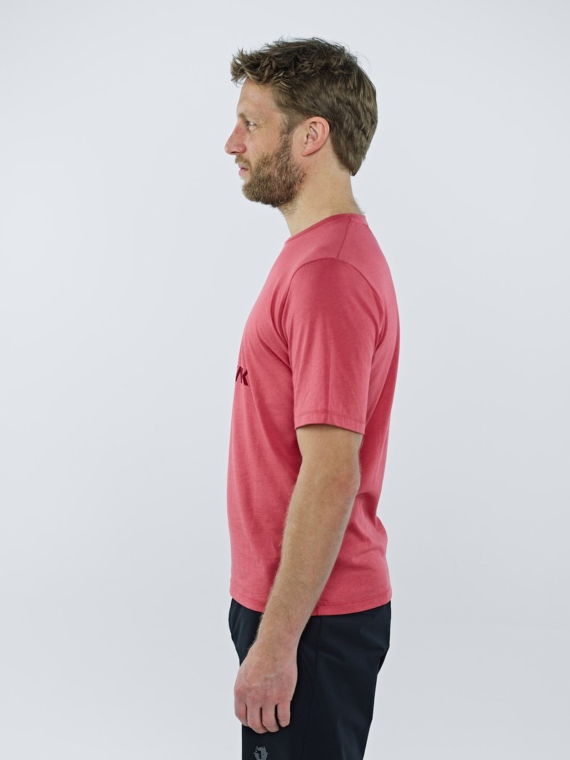 Pink Men's Black Yak Ramo Logo T Shirts | LR3JR105