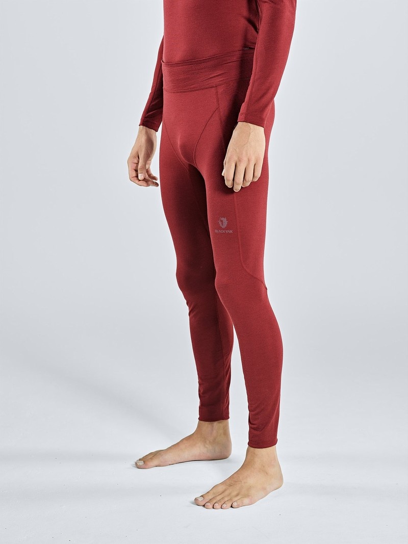 Red Men's Black Yak Gurla Merino Baselayer Tight | YQ9YA923