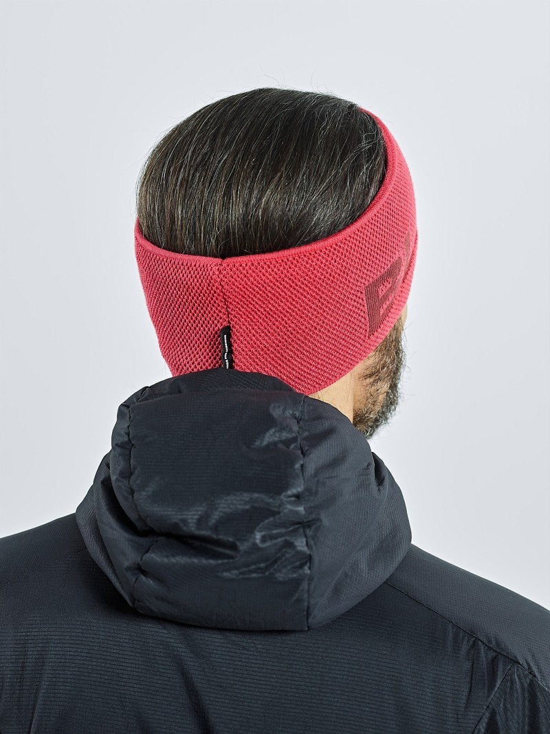 Red Men's Black Yak Logo Knit Headband | OC6QD676