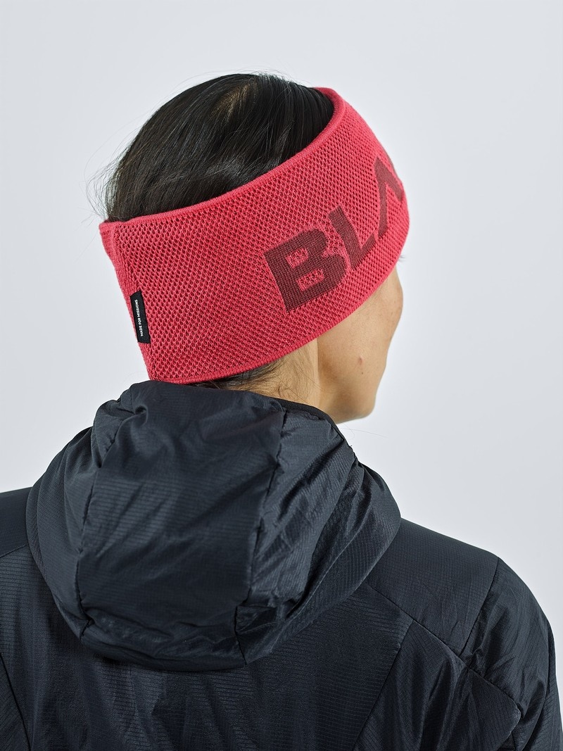 Red Men's Black Yak Logo Knit Headband | OC6QD676