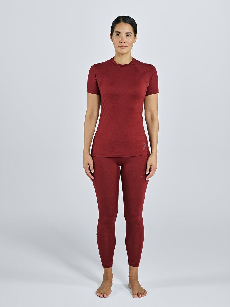 Red Women\'s Black Yak Gurla Merino Baselayer Tight | FV4LV482