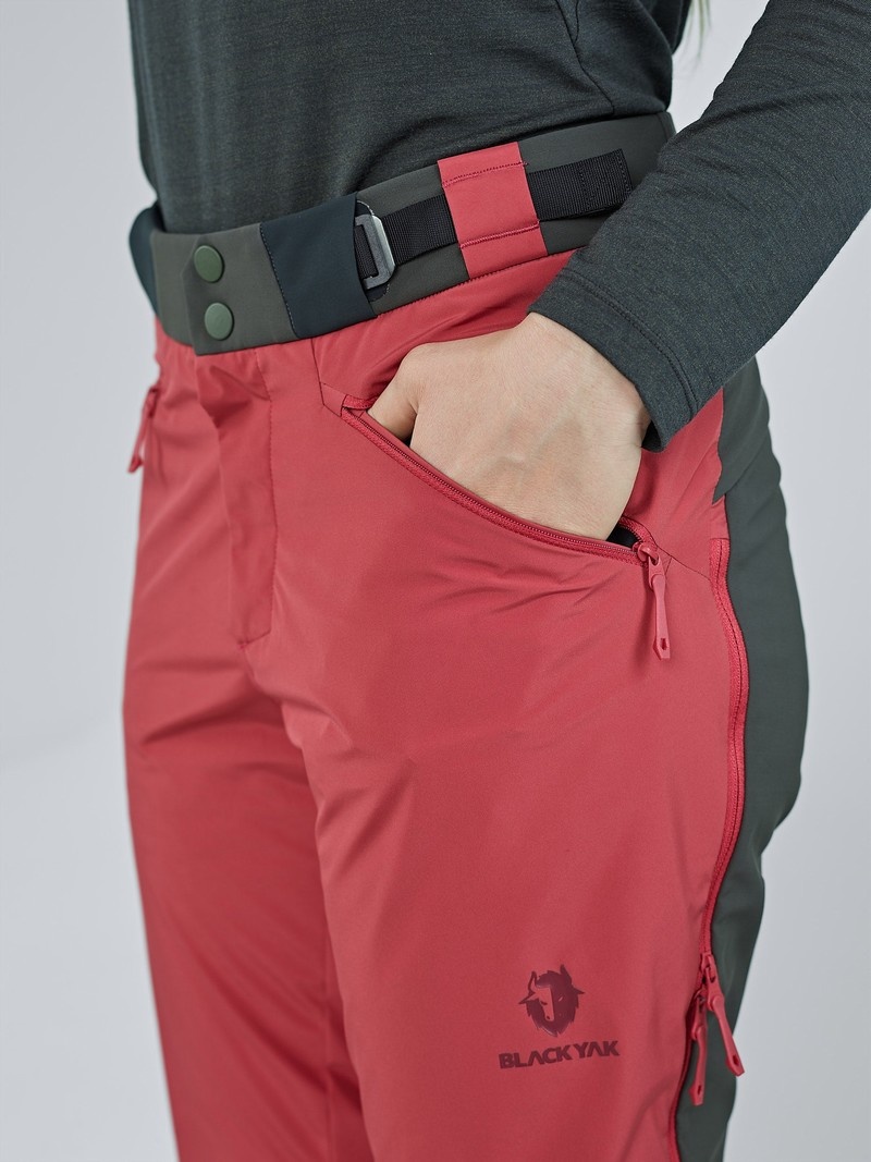 Red Women's Black Yak Saltoro Hybrid Skitouring Pants | MR8EK741