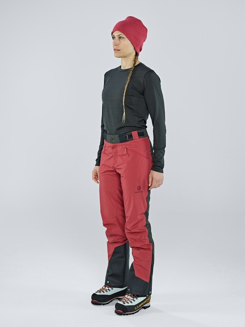 Red Women's Black Yak Saltoro Hybrid Skitouring Pants | MR8EK741