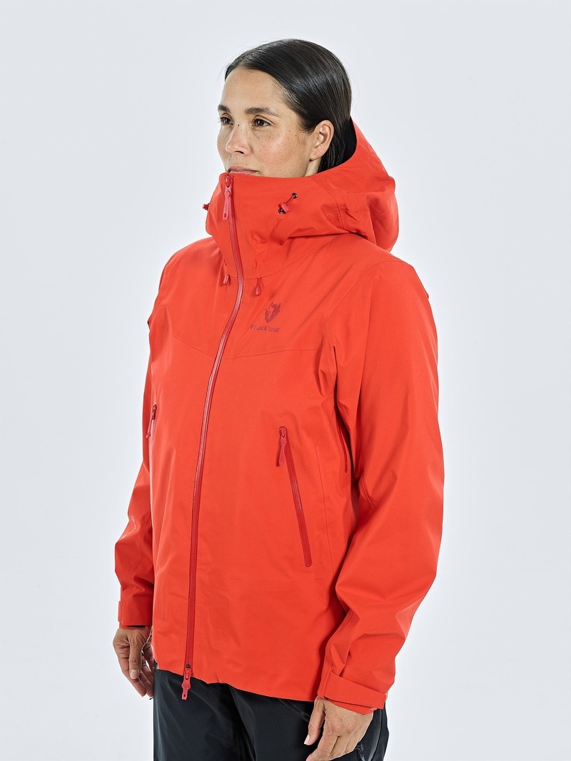 Red Women's Black Yak Thulagi Gore-tex 3l Pro Shell Jackets | NL4TE311