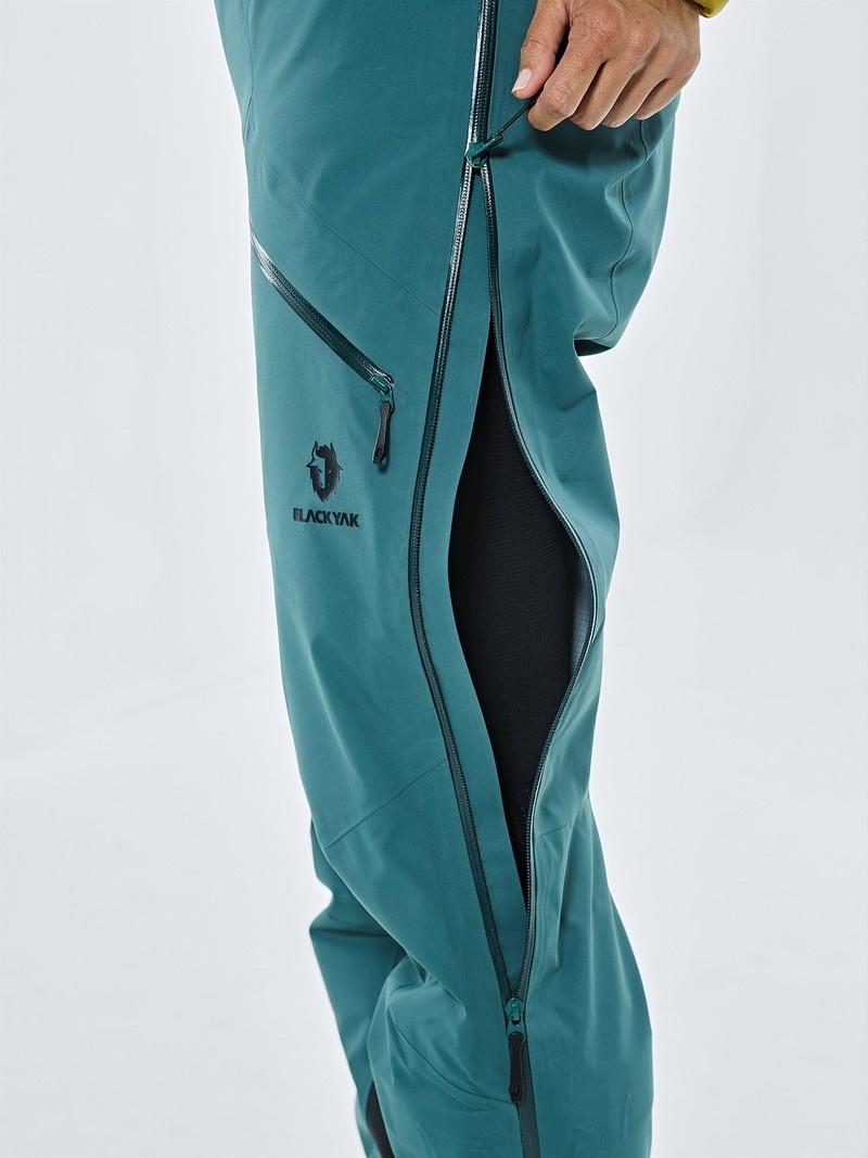 Turquoise Women's Black Yak Thulagi Gore-tex 3l Pro Semi Bib Shell Pants | UF5WJ386