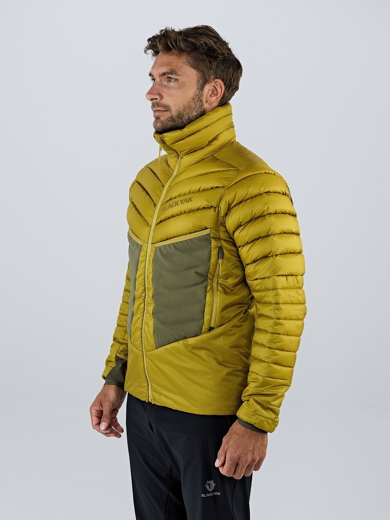 Yellow Men's Black Yak Bakosi G2 Hooded Hybrid Jackets | DK1RS722