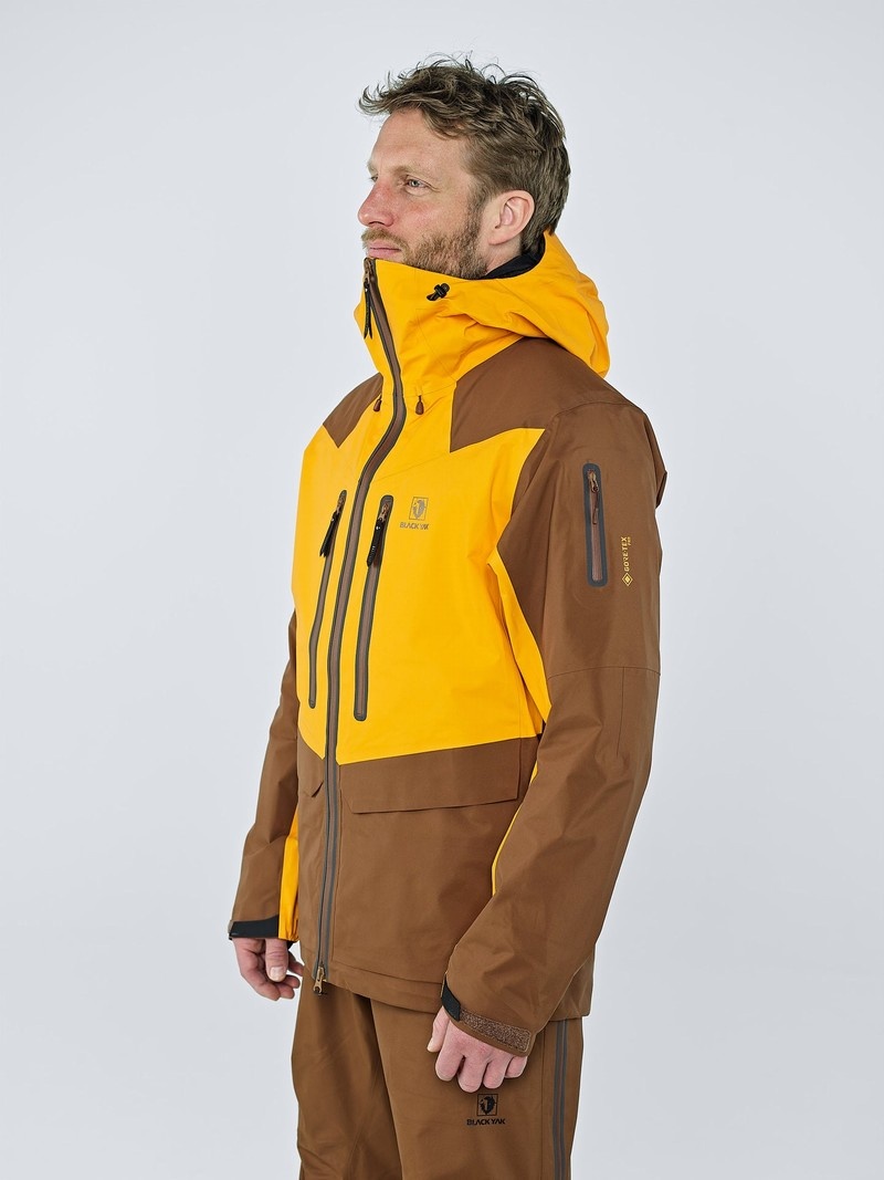 Yellow Men's Black Yak Barzona Bc Jackets | DI2BW039