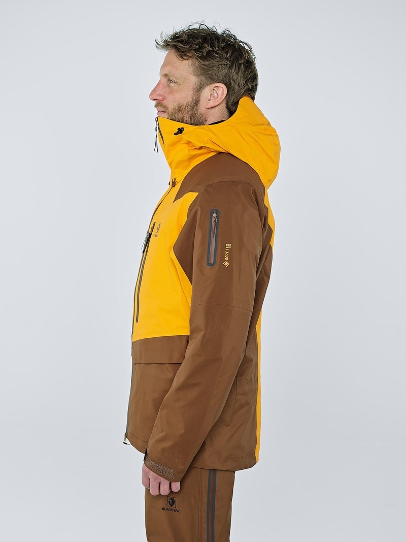 Yellow Men's Black Yak Barzona Bc Jackets | DI2BW039