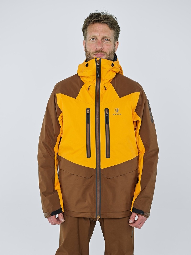 Yellow Men\'s Black Yak Barzona Bc Jackets | DI2BW039