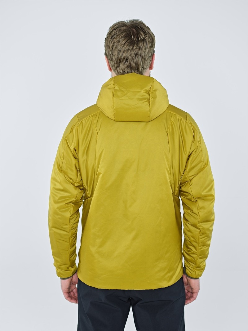 Yellow Men's Black Yak Latok Hooded Insulation Jackets | HM6EE526